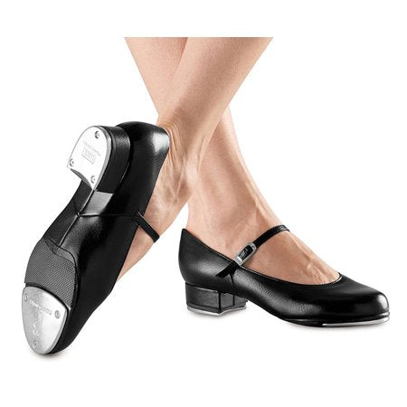 Adult Black Buckle Tap Shoes