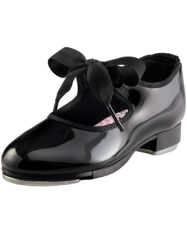 Kids And Adult Black Tie Tap Shoes