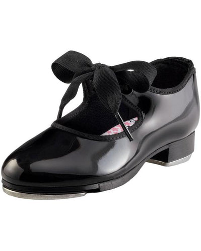 Child Black Tie Tap Shoes